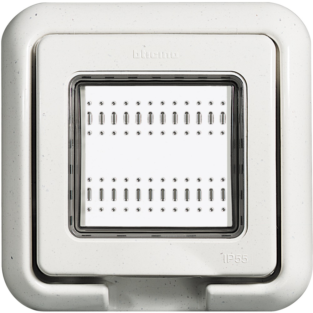 Coperchio IP55 2 moduli per installazione incassata LivingLight/Luna