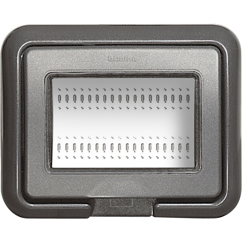 Coperchio IP55 3 moduli incasso LivingLight/Luna antracite