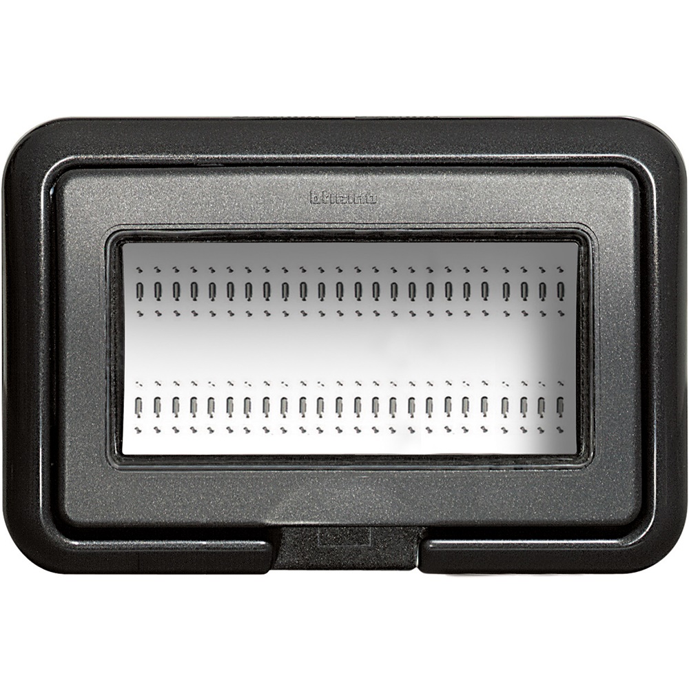 Coperchio IP55 4 moduli incasso LivingLight/Luna antracite