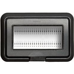 Coperchio IP55 4 moduli incasso LivingLight/Luna antracite