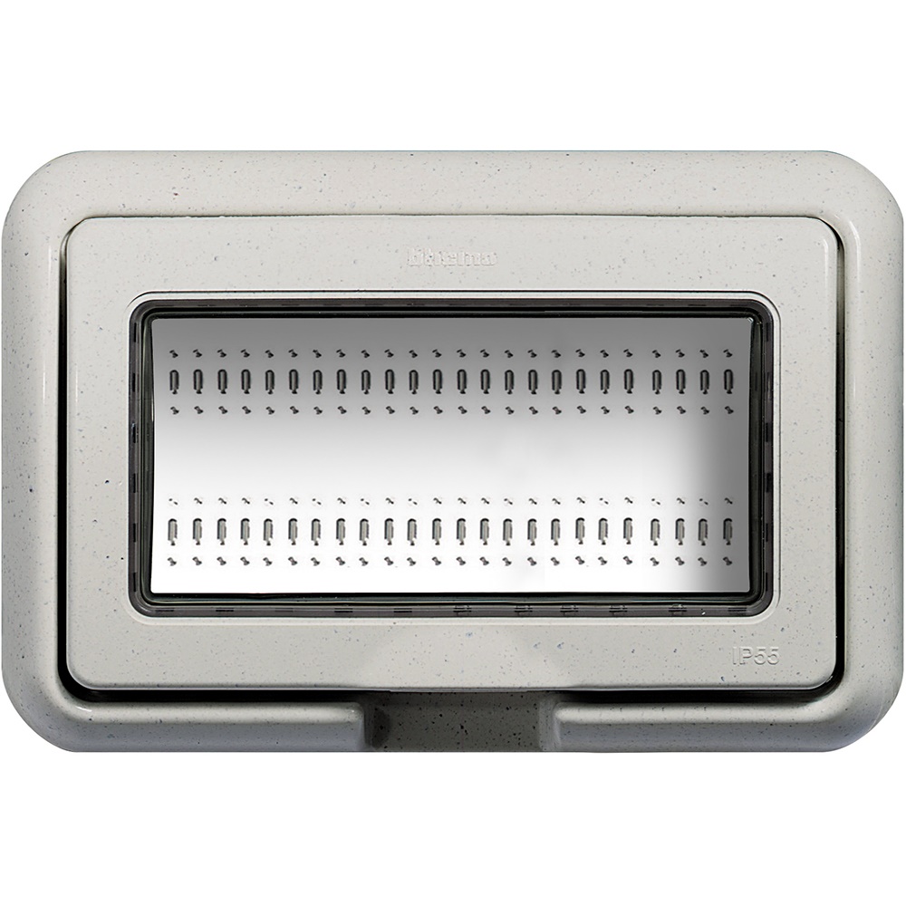 Coperchio IP55 4 moduli bianco per installazione incassata