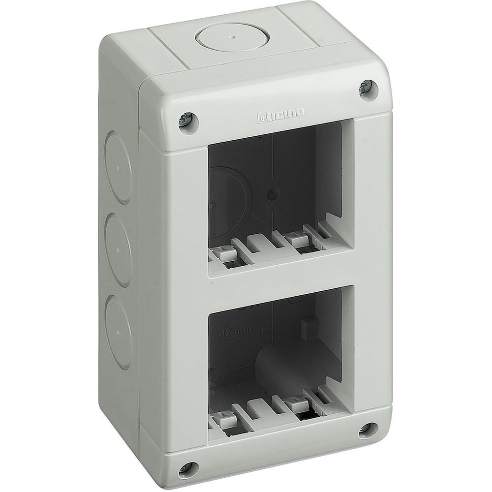 Custodia verticale IP40 IDROBOX MATIX 2+2 moduli per impianti elettrici interni
