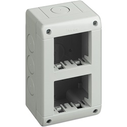 Custodia verticale IP40 IDROBOX MATIX 2+2 moduli per impianti elettrici interni