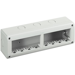 Custodia IP40 8 poli Matix base e coperchio per installazioni elettriche