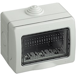 Custodia IP55 Idrobox Matix 3 moduli protezione esterna per impianti elettrici modulari
