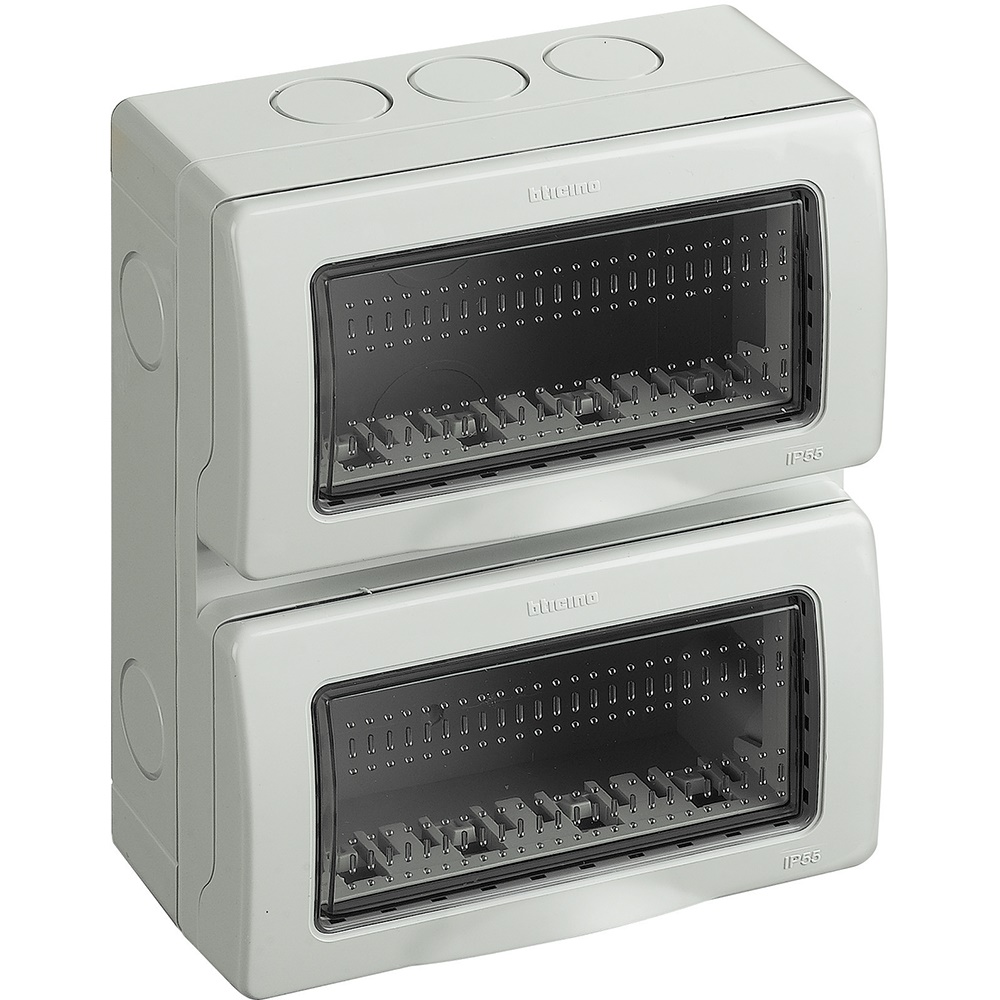 Custodia IP55 verticale 8 moduli per impianti elettrici