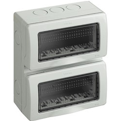 Custodia IP55 verticale 8 moduli per impianti elettrici