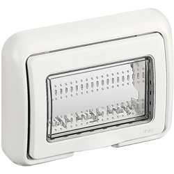 Coperchio IP55 3 posti bianco per IDROBOX MATIX