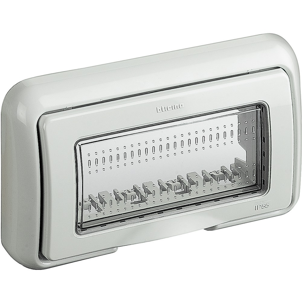 Coperchio IP55 4 moduli incasso grigio RAL7035 Màtix
