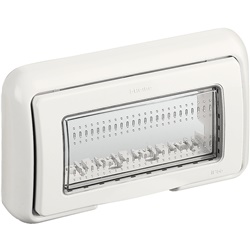 Coperchio IP55 4 moduli incasso bianco per protezione elettrica