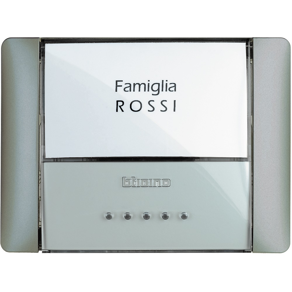 Pulsante targa 10A 250Vac retroilluminato IP55 incasso