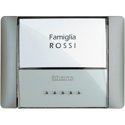 Pulsante targa 10A 250Vac retroilluminato IP55 incasso