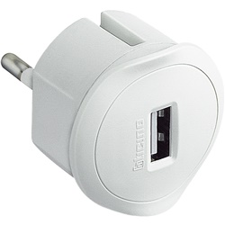 Kit adattatore spina tedesca USB 1,5A bianco per uso civile