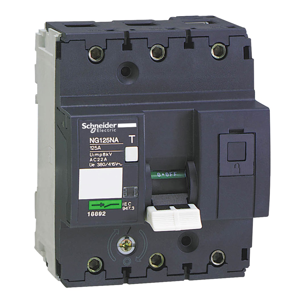 Sezionatore Acti9 NG125NA 3P 125A 500V CA controllo circuiti industriali