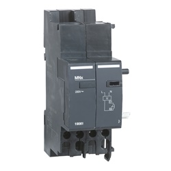 Sganciatore emergenza MNx 220-240Vca bobina minima tensione per NG125 installazione modulare guida DIN