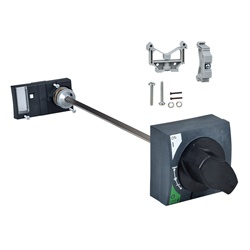 Manovra rotativa rinviata nera IP55 per interruttore Acti9 NG125 3P/4P frontale