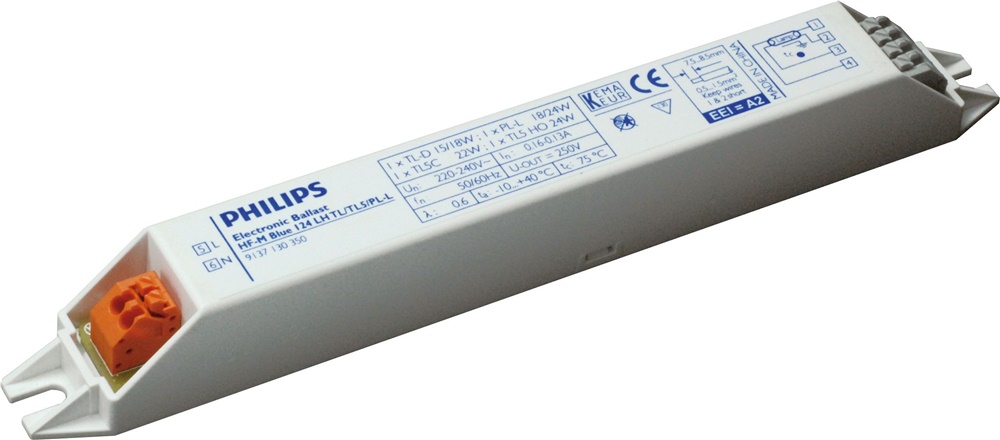 Reattore alta frequenza compatto HF-Matchbox Blue per lampade TL e PL efficienza energetica A2