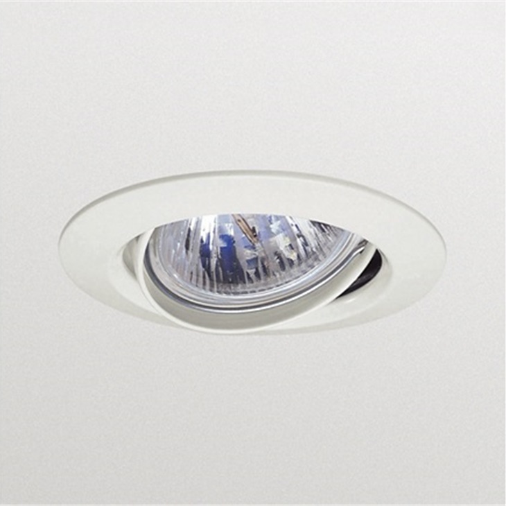 Incasso Orientabile tondo per lampada 12V max 45W bianco