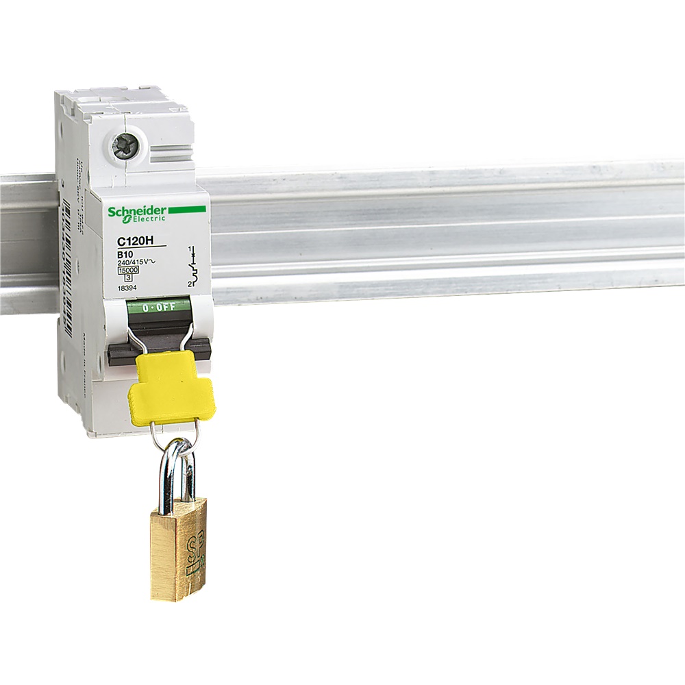 Blocchi lucchetto Acti9 C120 set 4 pezzi accessorio sicurezza leva C120