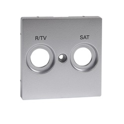 PLACCA CENTRALE R/TV+SAT ALLUMINIO