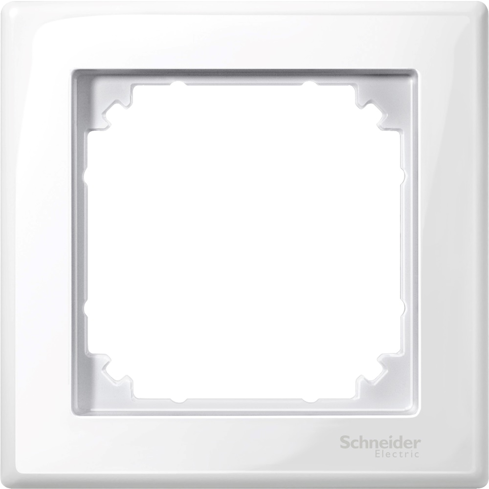 Cornice Merten System M Smart Bianco Brillante Singola per Interni IP20