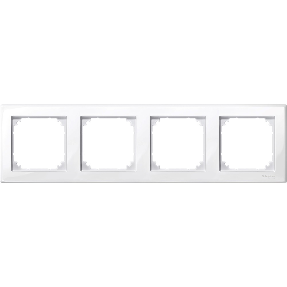 Cornice M-Smart quadrupla bianco brillante policarbonato per abitazioni e piccoli negozi