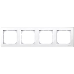 Cornice M-Smart quadrupla bianco brillante policarbonato per abitazioni e piccoli negozi