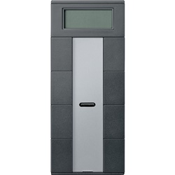 Pulsantiera KNX multifunzione 8 tasti con controllo temperatura ambiente antracite per System M