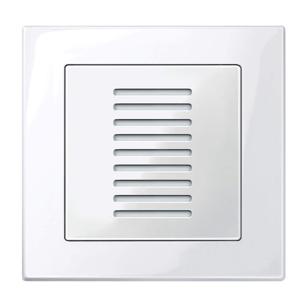 Unità controllo temperatura ambiente KNX senza display bianco polare SystemM per riscaldamento e raffrescamento