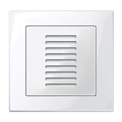 Unità controllo temperatura ambiente KNX senza display bianco polare SystemM per riscaldamento e raffrescamento