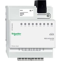 Ingresso binario KNX REG-K/8x230 8 canali AC 230V con accoppiatore bus integrato per automazione domestica