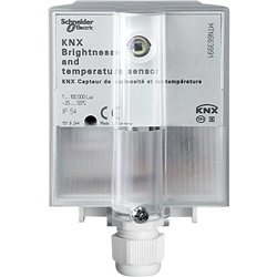 Sensore KNX luminosità temperatura IP54 per controllo veneziane e automazione ambientale