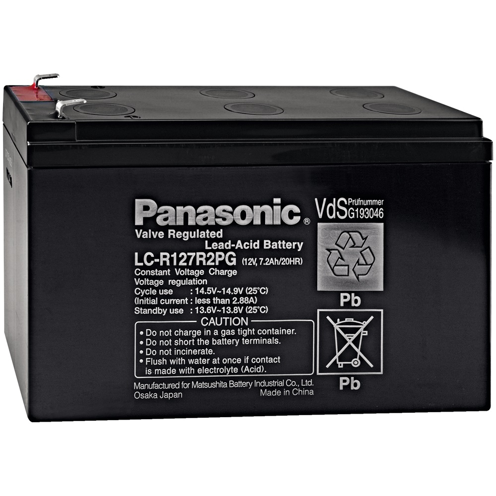 Batteria gel al piombo 7,2Ah 12V per alimentatore emergenza 320 REG-K