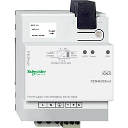 Alimentatore KNX REG-K 320 mA con ingresso emergenza per linea bus fino 64 dispositivi