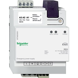 Alimentatore emergenza REG 30V 300-640mA buffer batteria gel 12V montaggio guida DIN