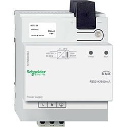 Alimentatore KNX REG-K 640 mA per linea bus fino a 64 dispositivi installazione su guida DIN TH35