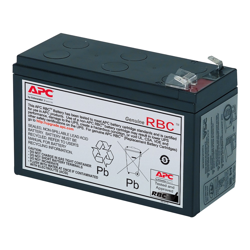 Cartuccia batteria sostitutiva APC RBC2 7Ah 12V per UPS Back-UPS BH/BK con garanzia 2 anni