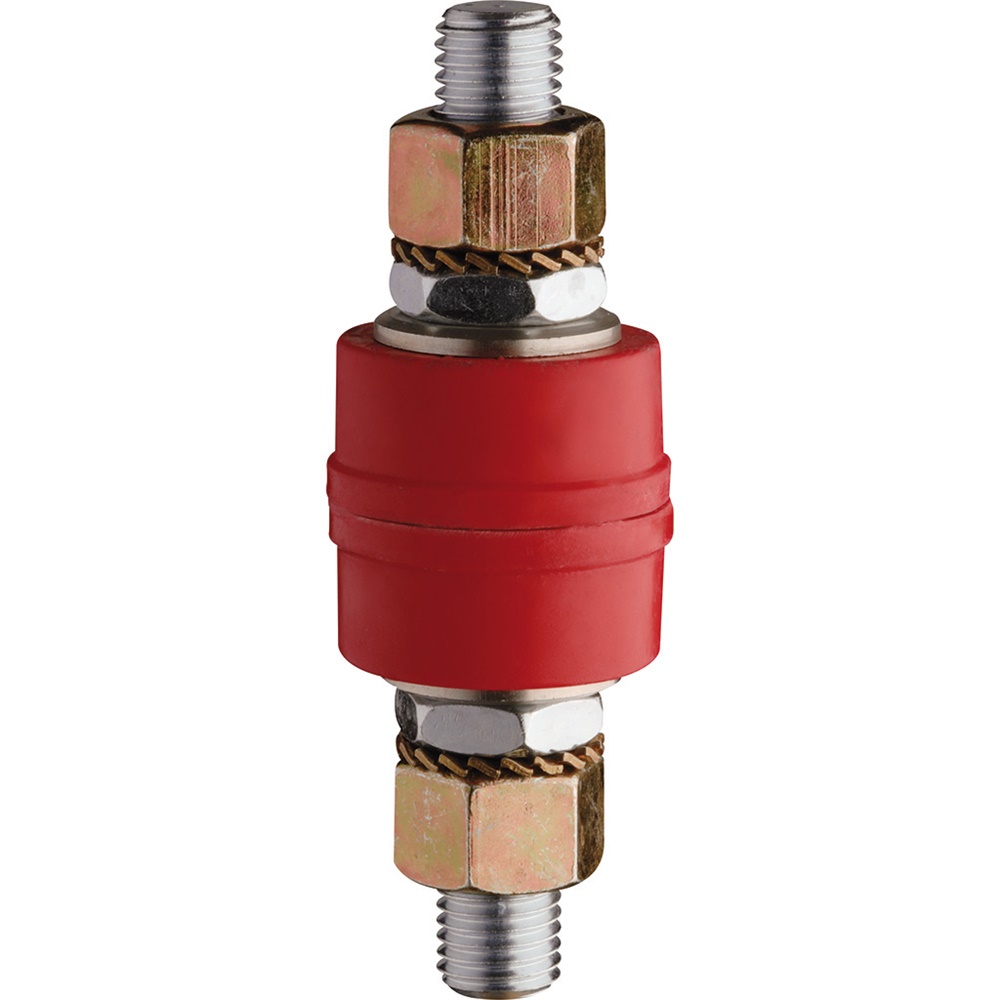 Isolatore passante IPN300 in resina poliammide con fibre vetro e tirante acciaio zincato per raccordo elettrico apparecchiature interne ed esterne