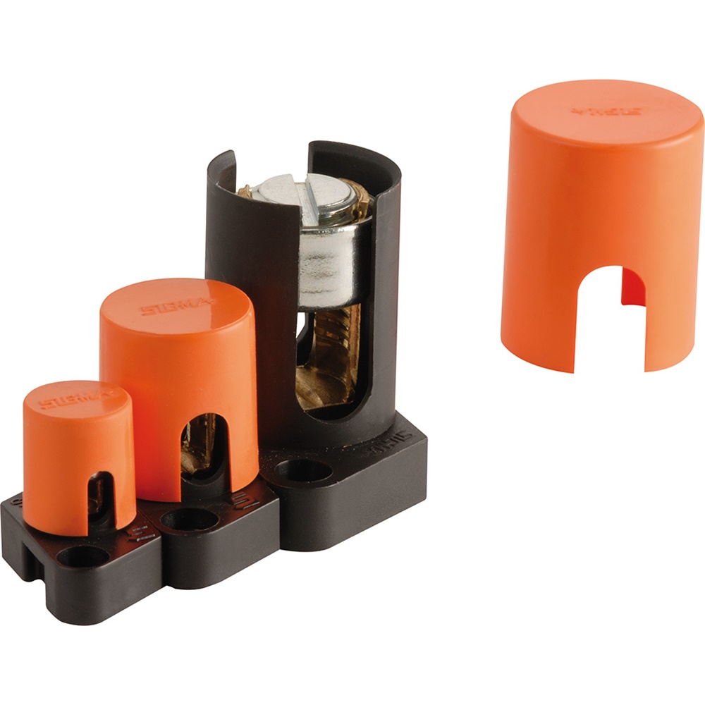 Morsetto componibile S 10 ottone base poliammide giunzione conduttori varie sezioni