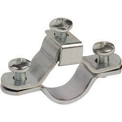 Collare messa terra acciaio zincato per tubi acciaio e PVC 20 mm resistente corrosione