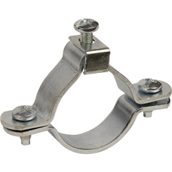Collare messa terra acciaio zincato per tubi acciaio e PVC 32 mm resistente corrosione