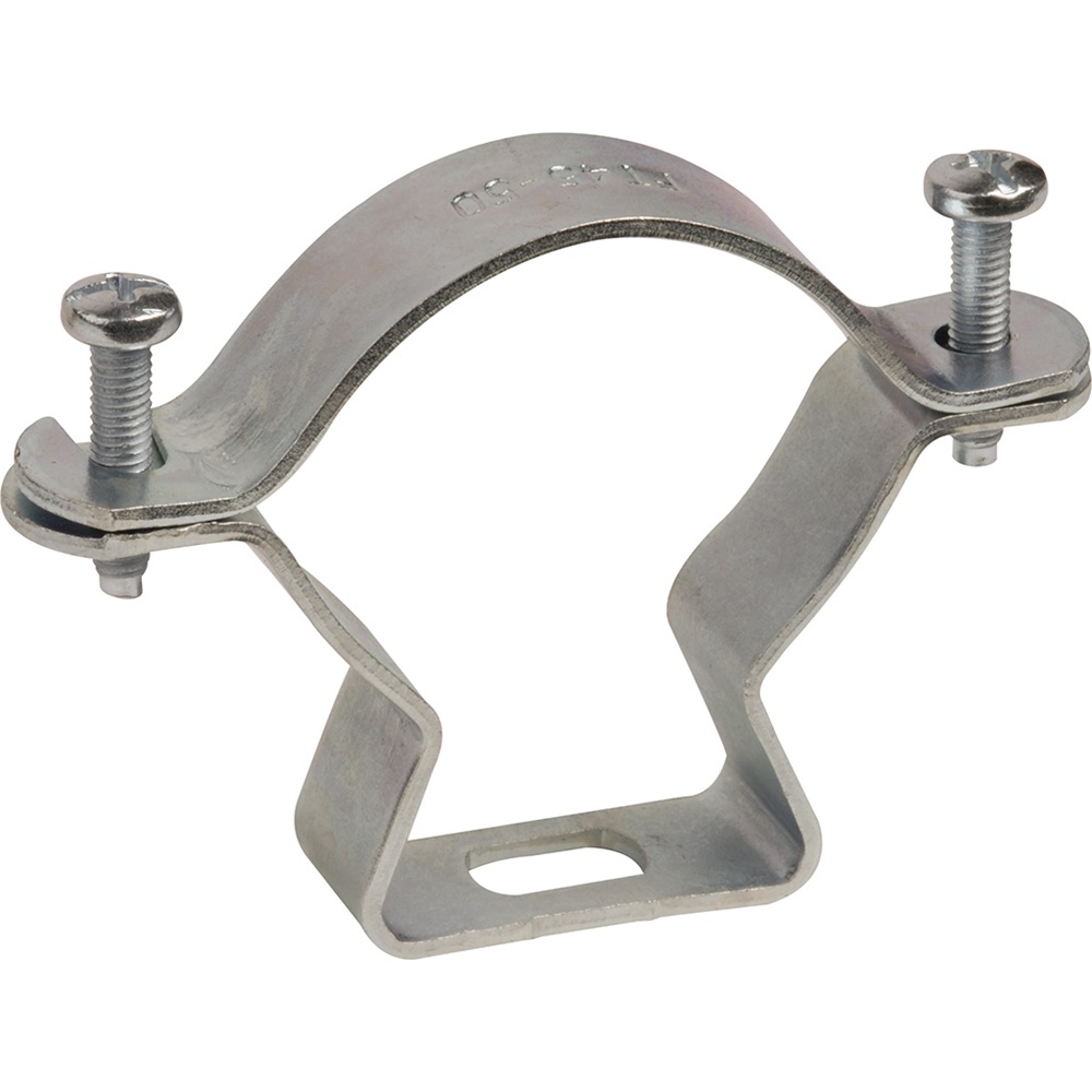 Collare fissatubo zincato FT 45-50 per tubi 45-50 mm impianti elettrici industriali e civili