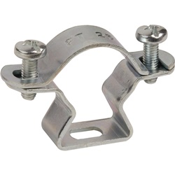 Collare fissatubo FT 25 acciaio zincato resistente corrosione per tubi PVC e acciaio