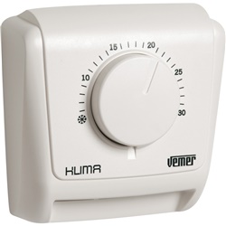 Termostato ambiente meccanico a membrana gas KLIMA 2 per impianti riscaldamento wall mount
