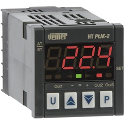 Termoregolatore digitale compatto HT PT JK-2P4A 115-230 VAC per riscaldamento e raffreddamento con display LED e doppio relè uscita