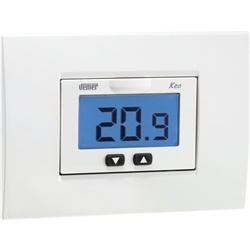 Termostato LCD incasso batteria display retroilluminato controllo temperatura impianti elettrici domestici e industriali