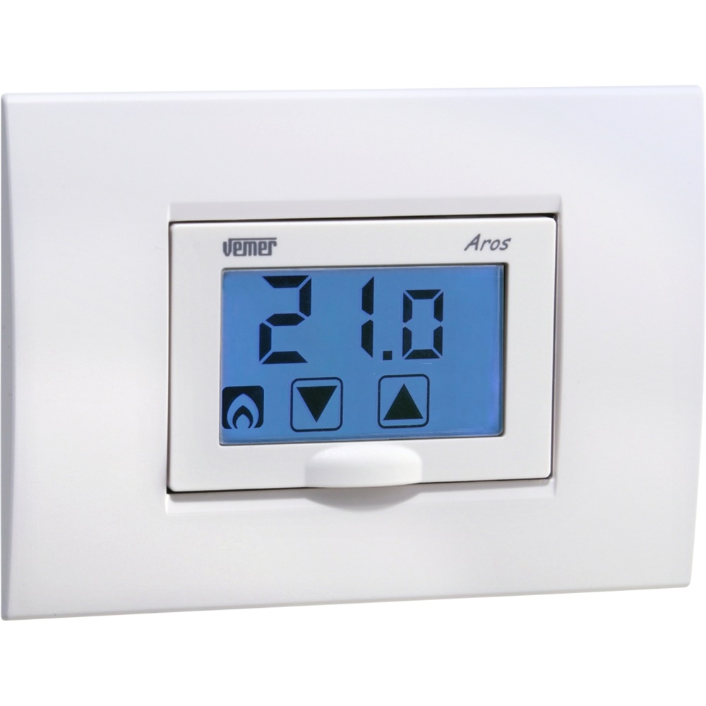 Termostato incasso touch screen batteria controllo temperatura design compatto per uso civile e industriale