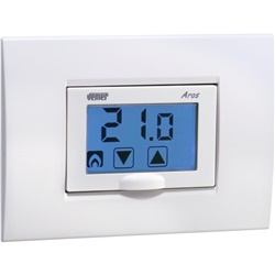 Termostato incasso touch screen batteria controllo temperatura design compatto per uso civile e industriale