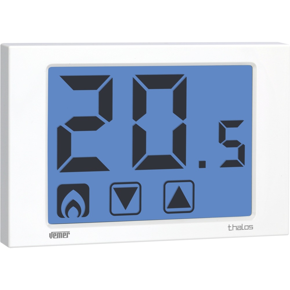 Termostato touch screen radiofrequenza bianco batteria regolazione temperatura ambiente parete elegante blocco tastiera