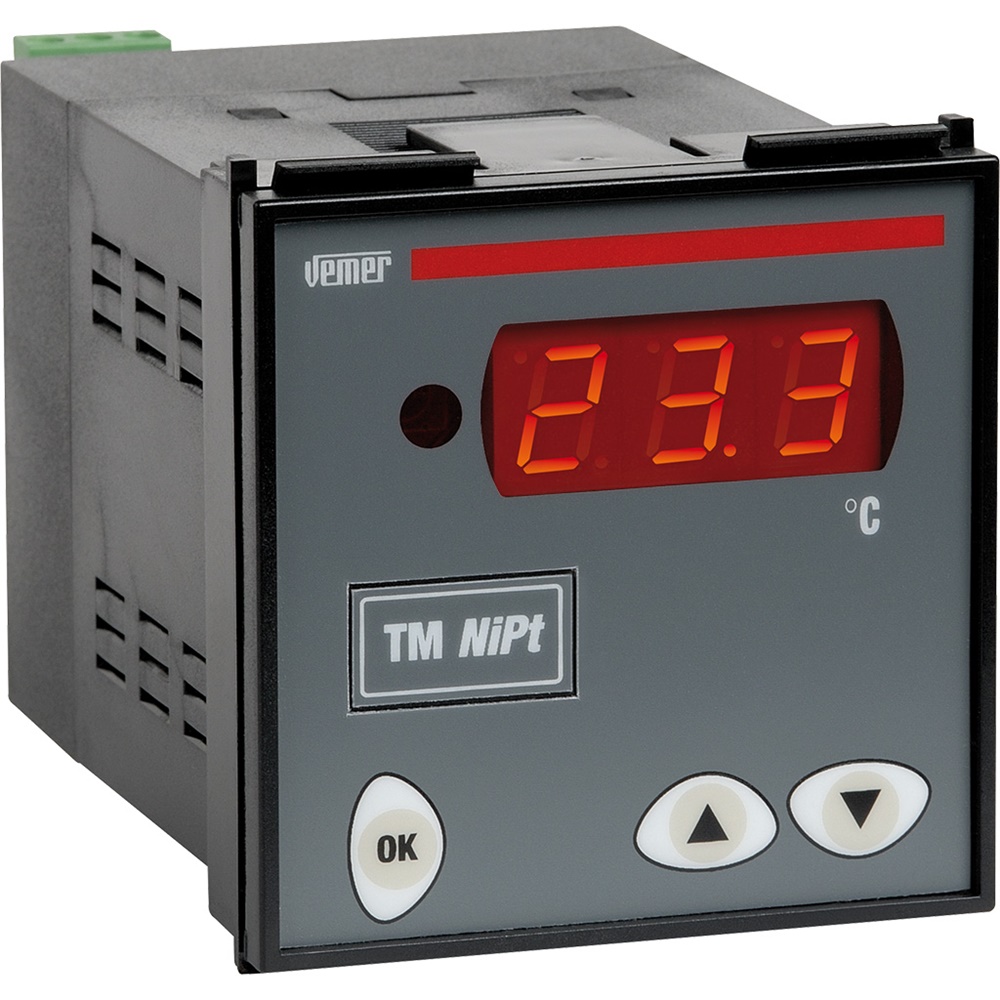 Termometro digitale pannello Ni100 Pt100 allarme temperatura forni banchi frigo 24/230 VAC